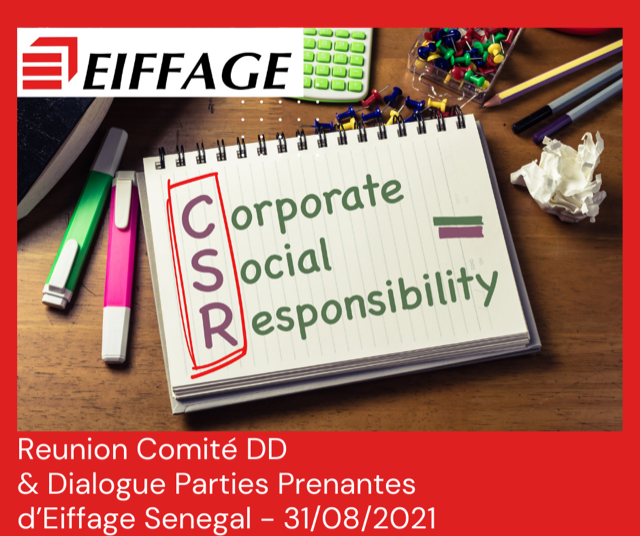 RSE- Le Comité DD&DPP d'Eiffage Sénégal fait une première revue de ses activités RSE