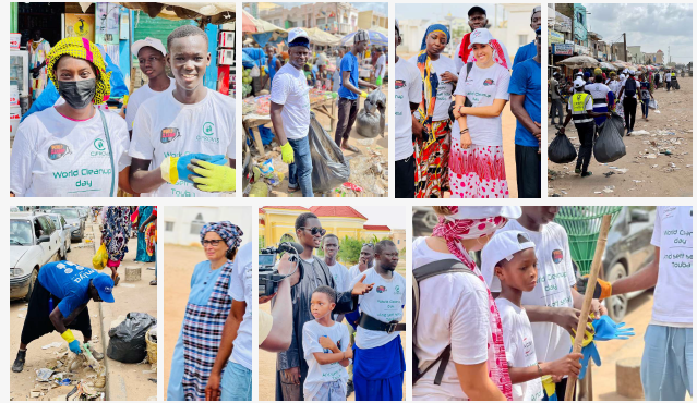 RSE- CMA CGM Sénégal participe au World Cleanup Day dans la ville sainte de Touba