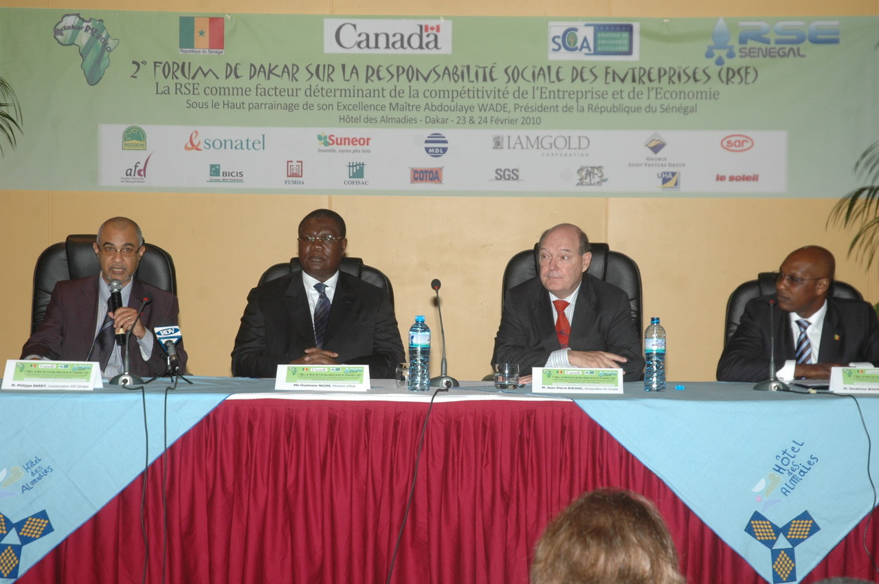 Forum RSE Senegal 2010 - parrainage : ministère chargé de l'Industrie