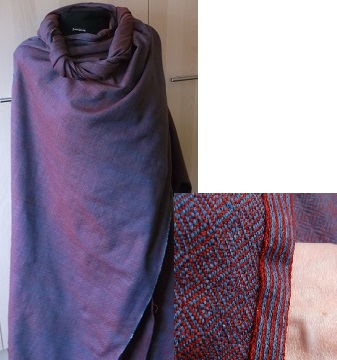 Diamantköper in rot und blau ( imitierter Purpur ) für die römische Zeit