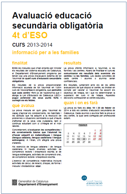 avaluacions 4 eso