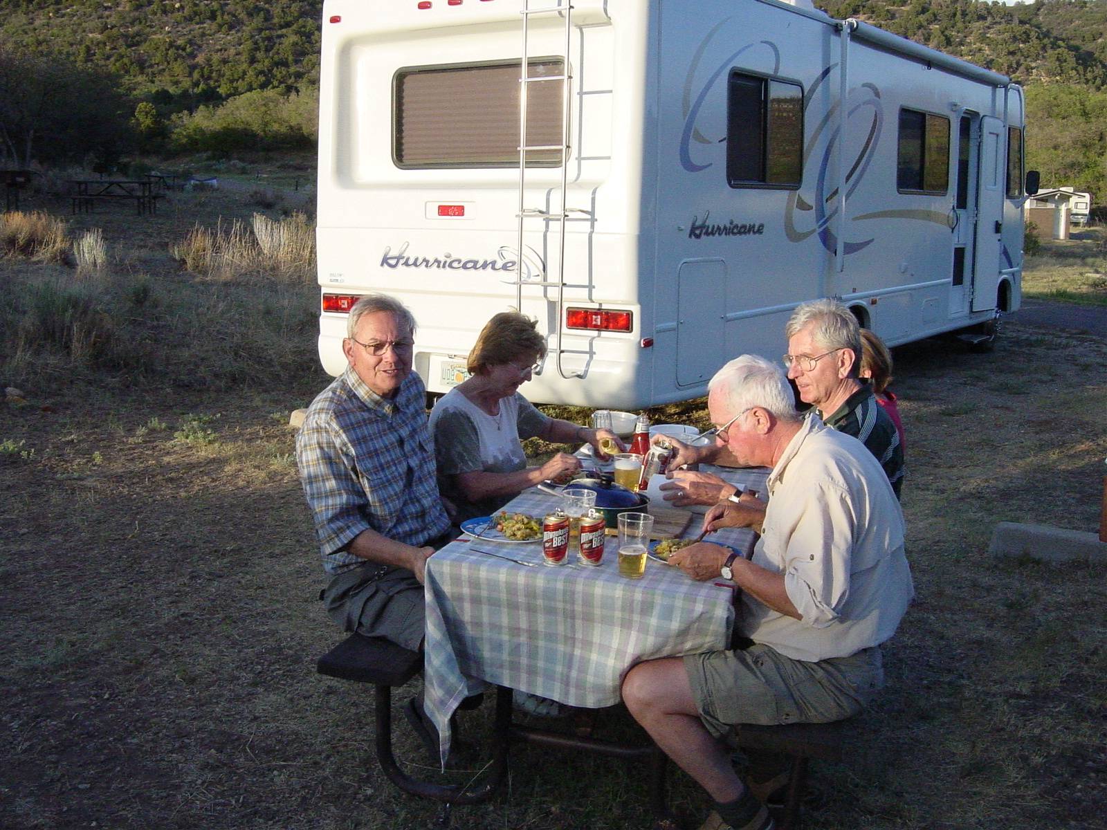 Abendessen im Morefield Campground