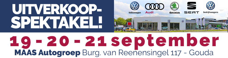 Online bannering - Automotive Sales Event - MAAS Autogroep Gouda - 51 verkochte auto's in 1 weekend - september 2019