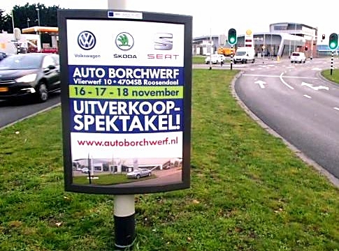 Buitenreclame Automotive Sales Event - Auto Borchwerf Roosendaal - Volkswagen-Audi-SEAT-ŠKODA - 100 verkochte auto's in 1 weekend