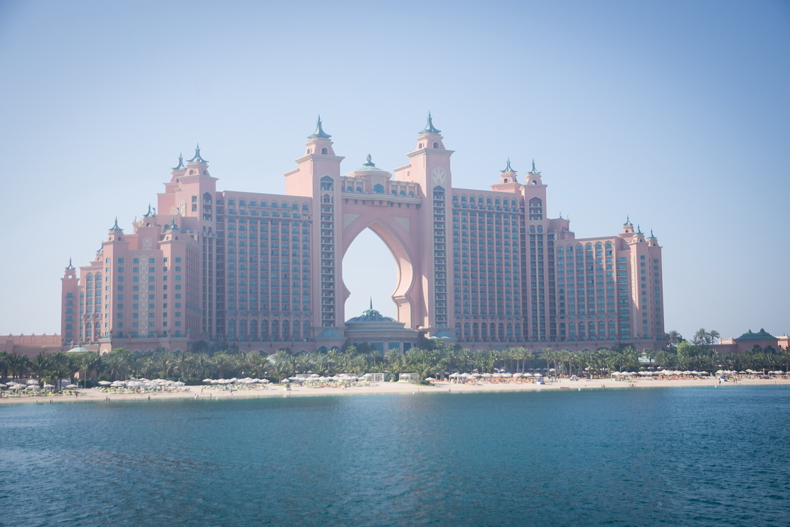 Отель Atlantis - The Palm 5*. Вид с катера