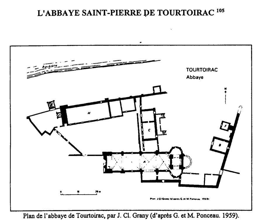 Plan de l'abbaye cistercienne