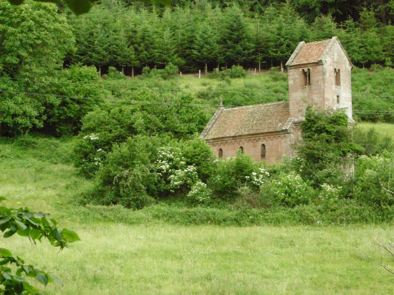 ehemaliges Hospital am Fuße des Odilienberges /Elsass