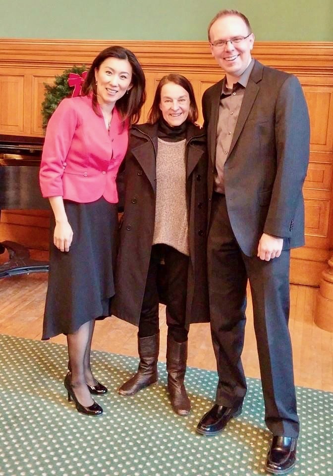 With composer Libby Larsen and mezzo Hyounsoo Lathrop