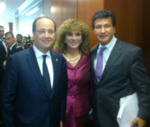 Federico La Mont Y El Presidente De Francia Francois Hollande 