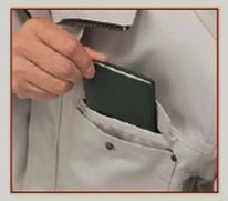 野帳の入るWポケット！