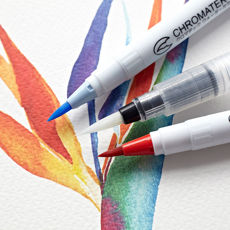 chromatek watercolor brush pens