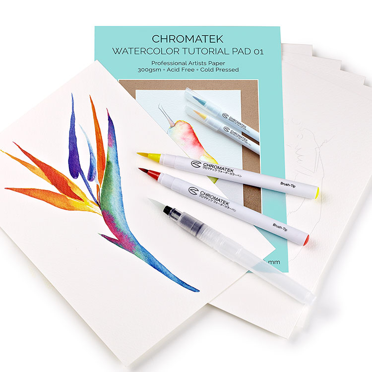 chromatek watercolor brush pens