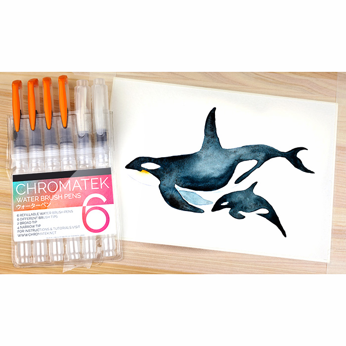 chromatek watercolor brush pens
