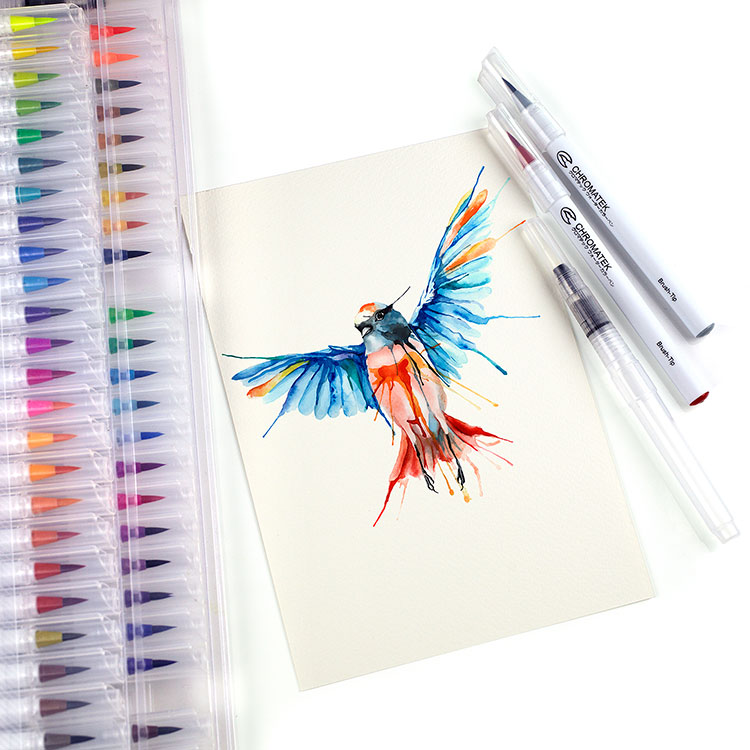 chromatek watercolor brush pens