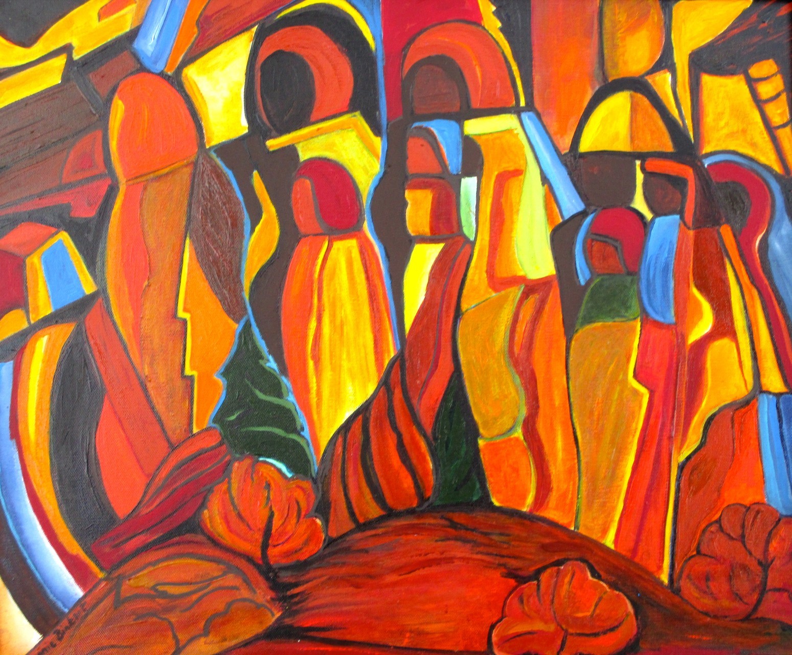 Procession, acrylic on canvas, 24 x 20, 2014 SOLD