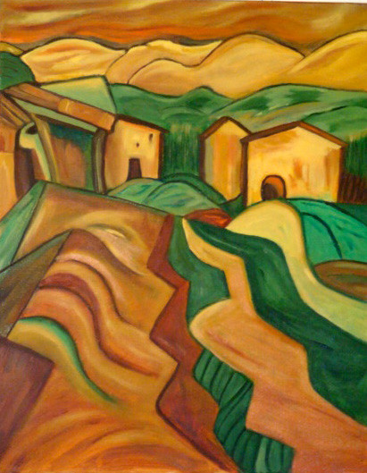 Spanish Hills, oil on canvas, 11 x 14  SOLD 