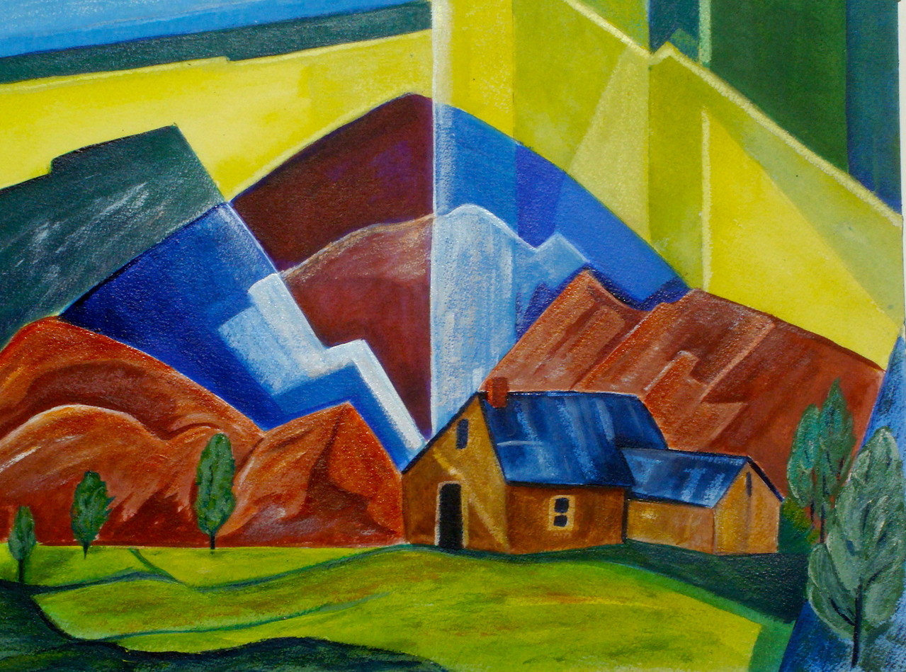 Magical Realism, watercolor, 15.5 x 11.5, SOLD