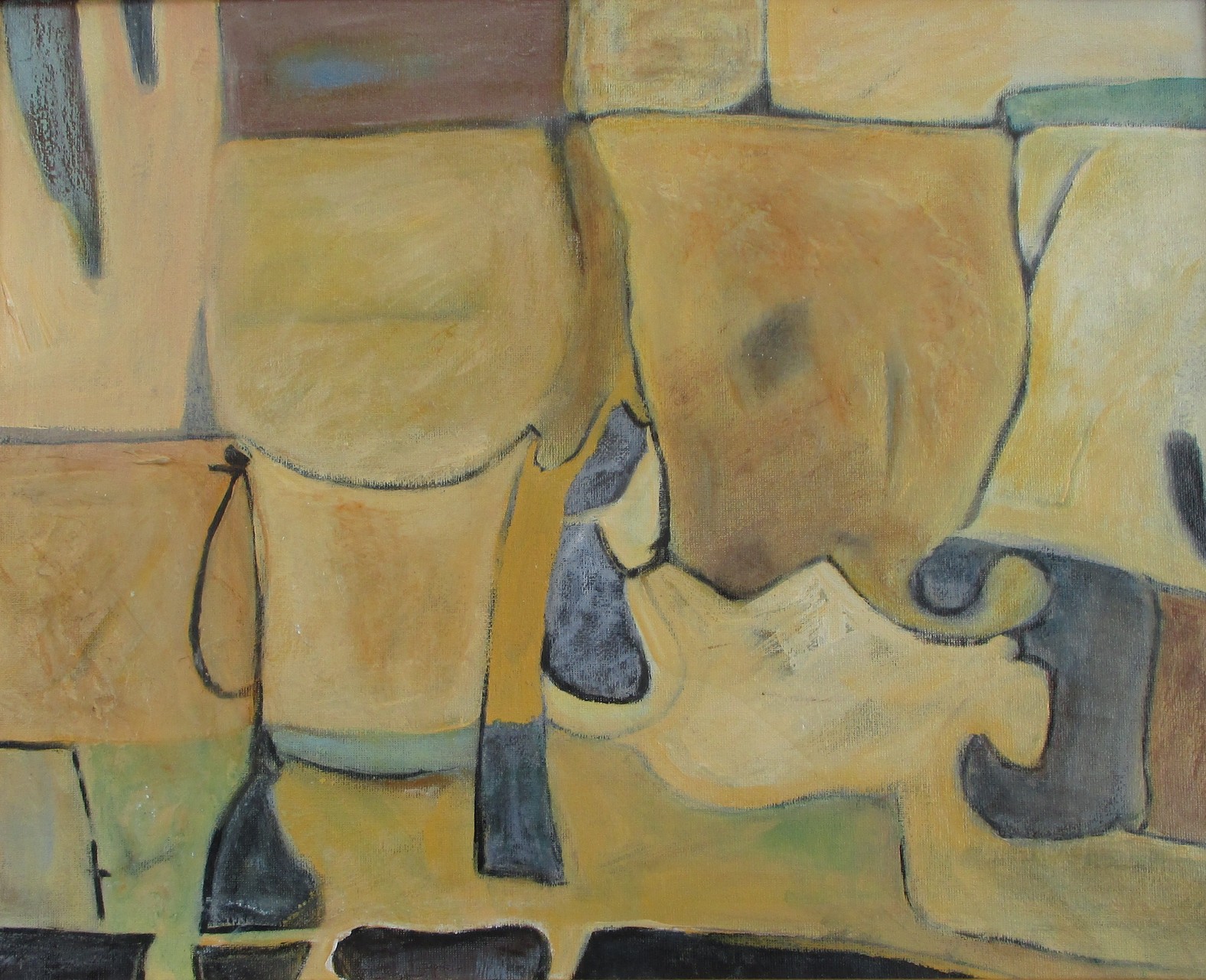 Madison, acrylic/encaustic on canvas, 20 x 16