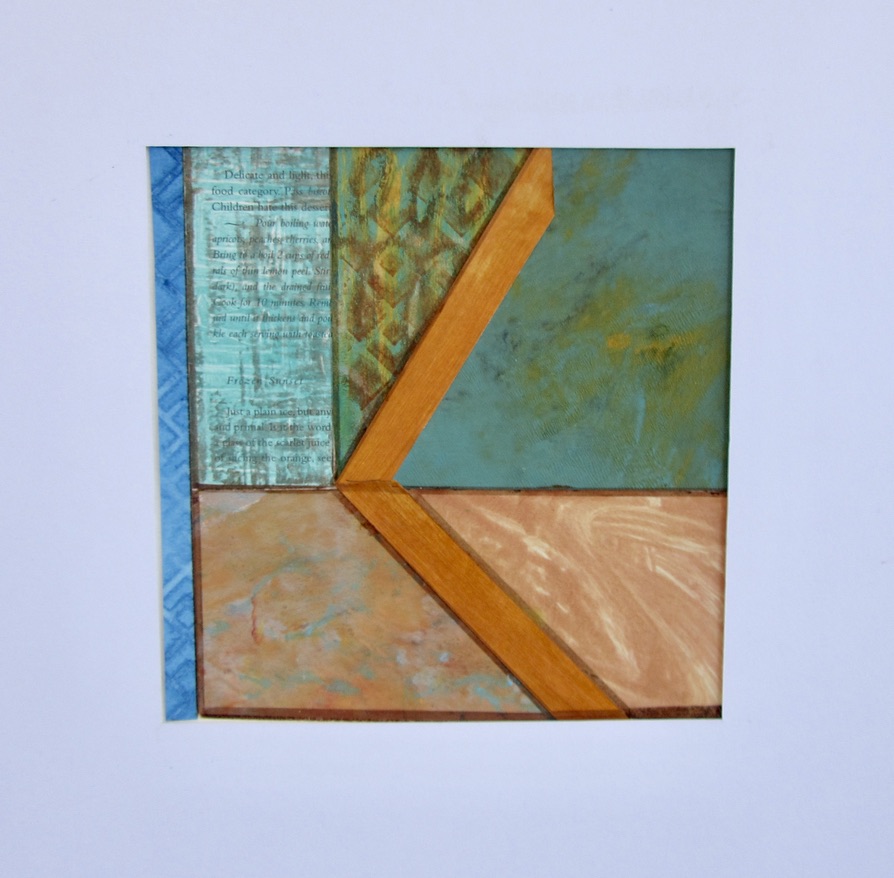 Pastiche IV, Collage, 8x8 image size, 16x16 matter