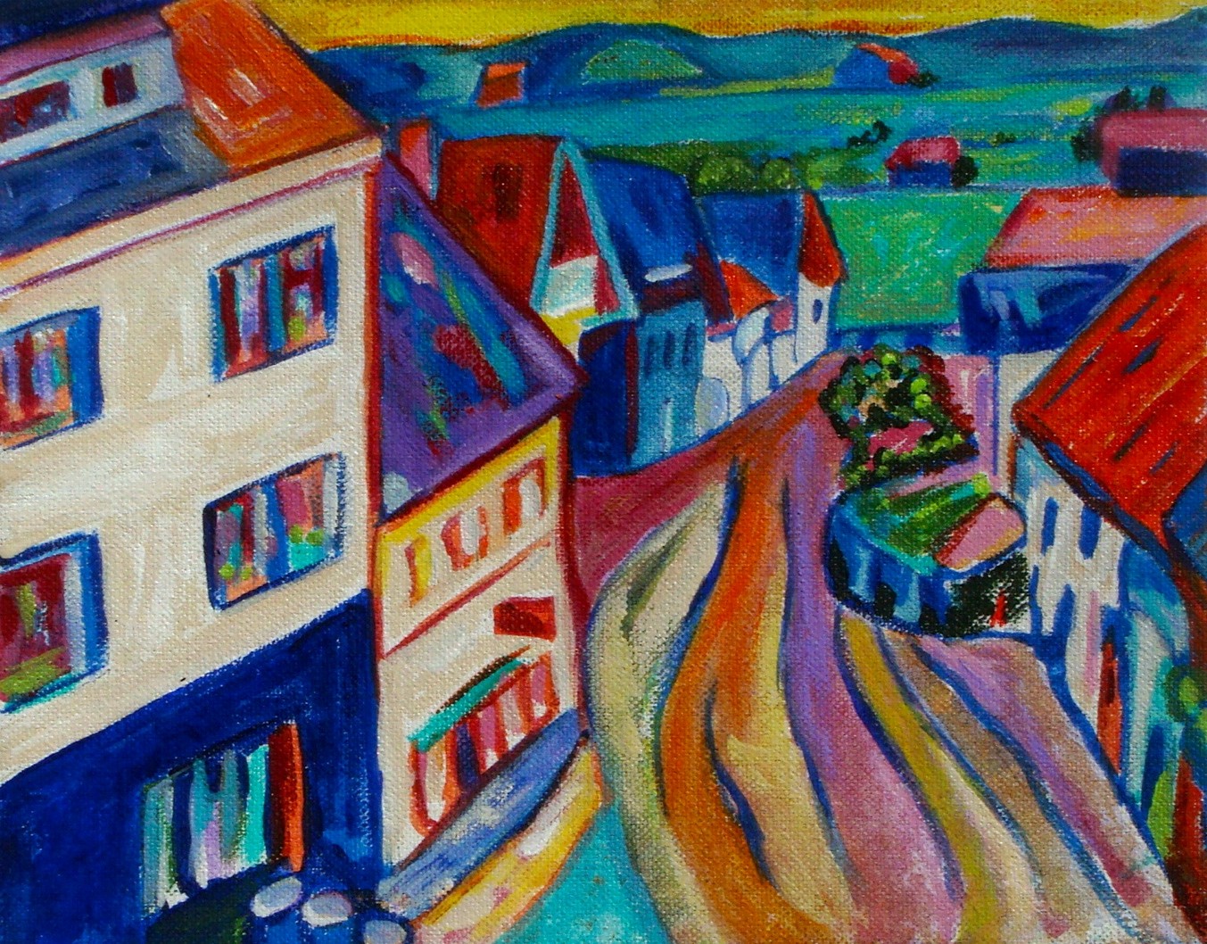 Bavaria, acrylic on canvas, 10 x 8
