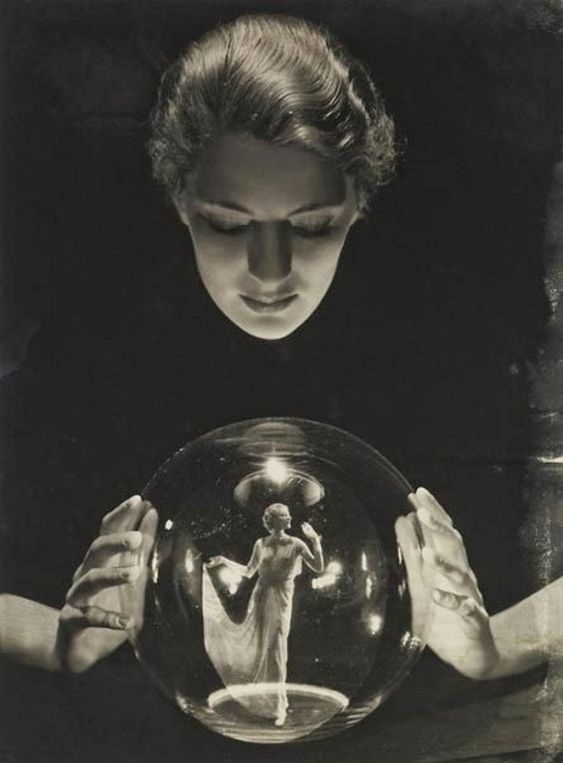 Lee Miller Crystal Ball  ph George Hoyningen-Huene  1932 from haute couture lingerie hot couture