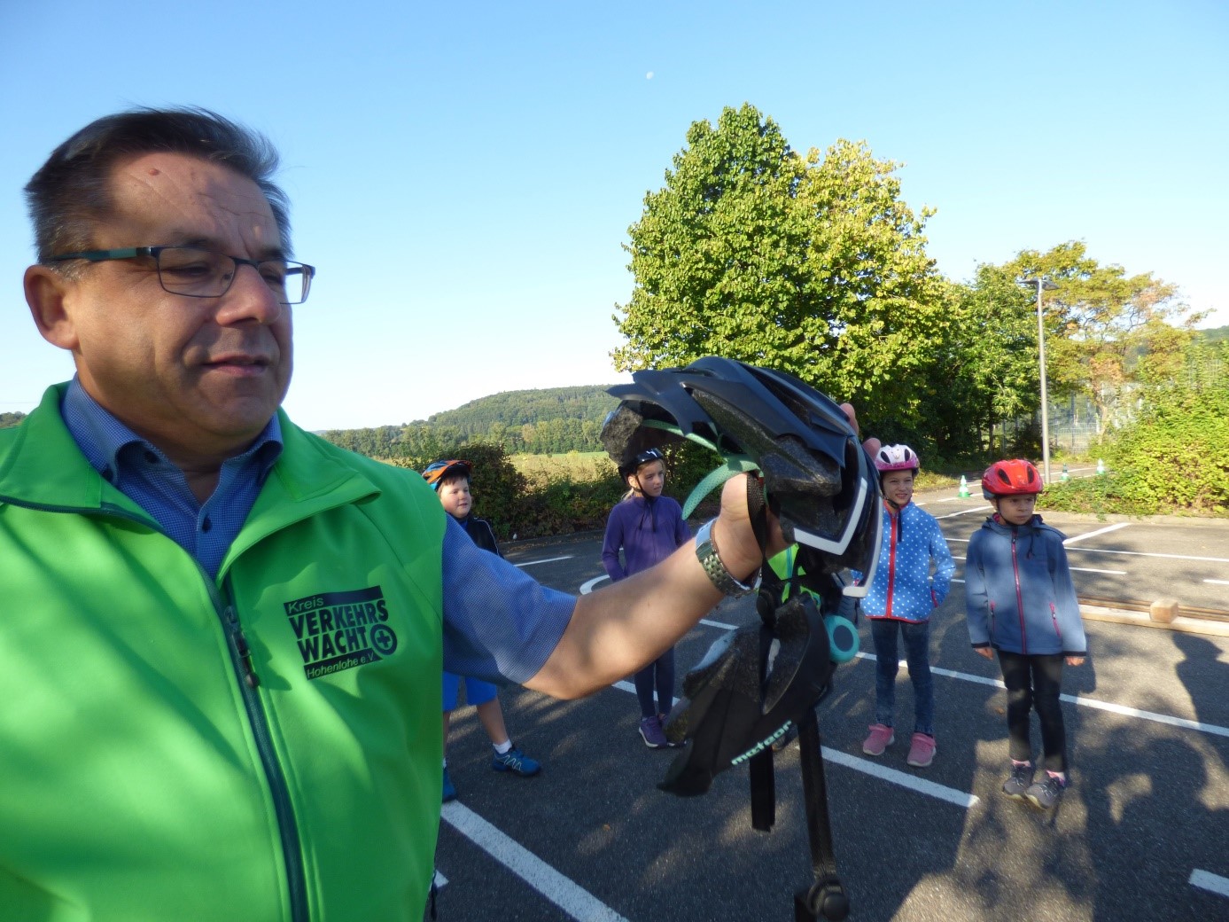 Man sollte immer einen Helm beim Fahrradfahren tragen