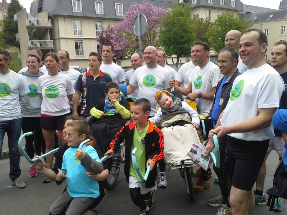 avec le Parrain Vincent JEROME (Cycliste professionnel d'Europcar)