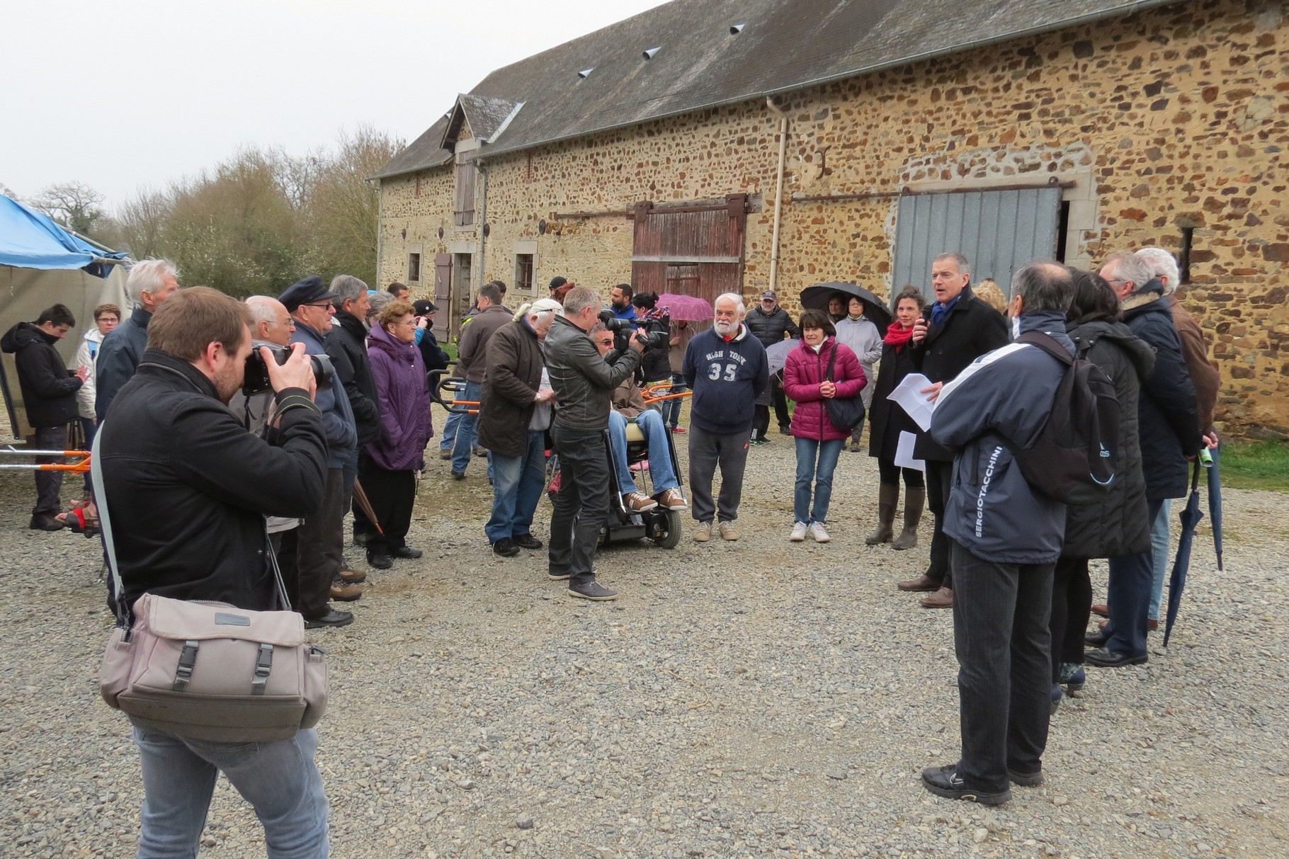 L'inauguration du sentier par le Maire, Mr Zocchetto