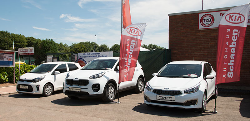 Unser Hauptsponsor ist auch in Bliesheim vertreten: KIA Autohaus Schaeben