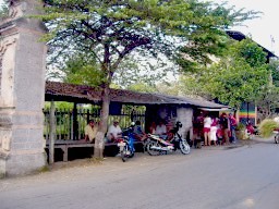 Drivers wait for passengers