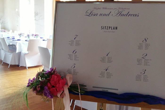 Efi, Sitzplan, Hochzeitsdesign, Tischplan