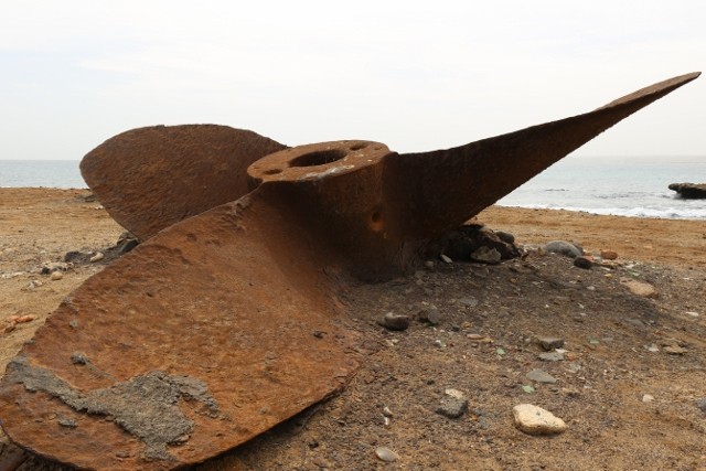 Ship wrecks and its parts everywhere on the islands - Cape Verde