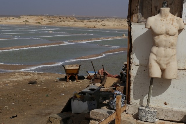 Salt production in the middle of garbage - Sal, Cape Verde (2)