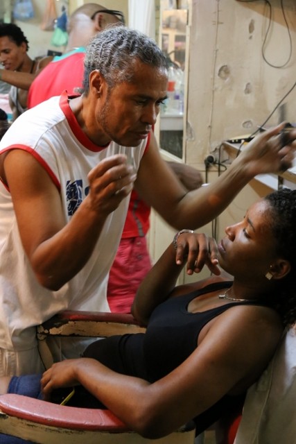 At the hairdresser - Cape Verde