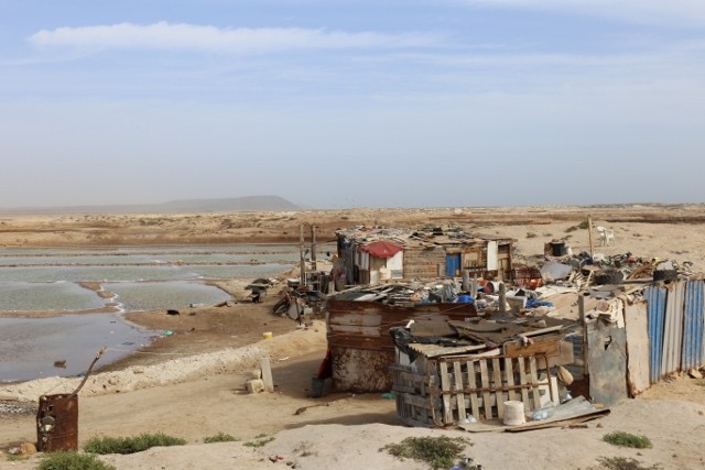 Salt production in the middle of garbage - Sal, Cape Verde (1)