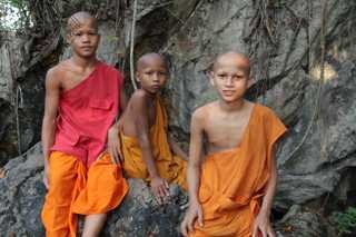 Young novice monks