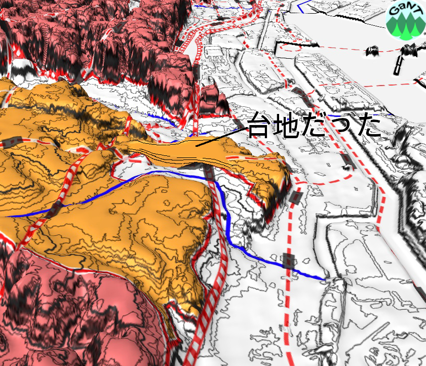 図4-2　台地復元