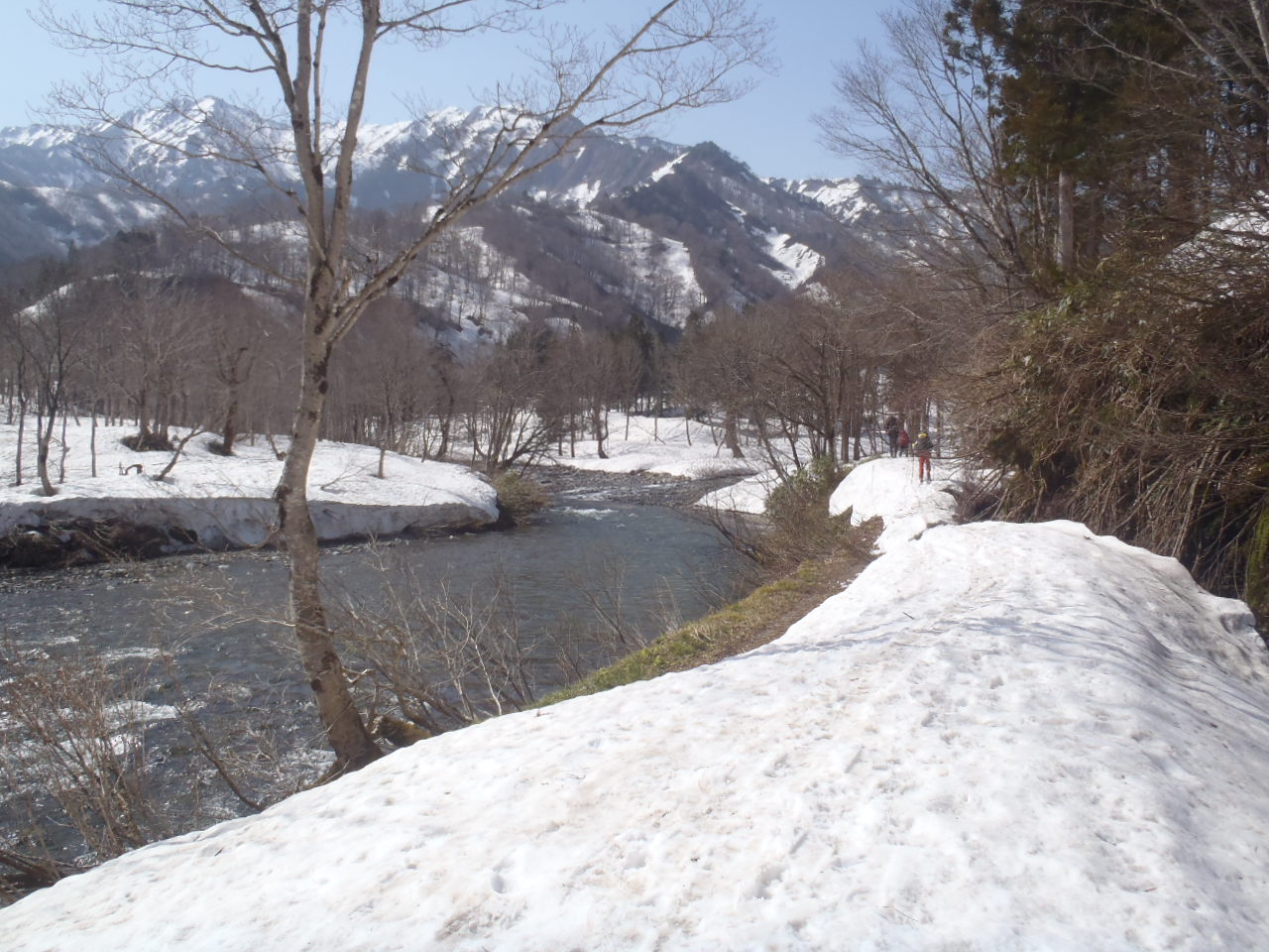 白沢出合と新沢岳