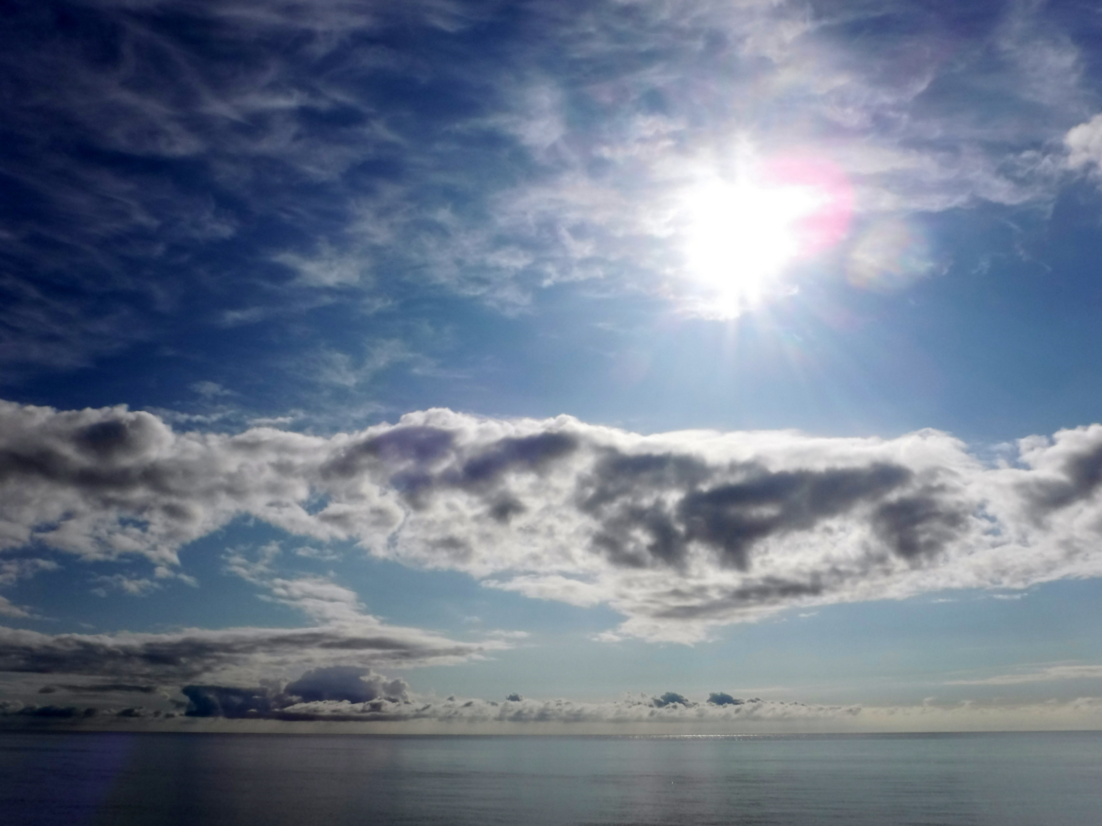 7:50　当初の天気予報より好天