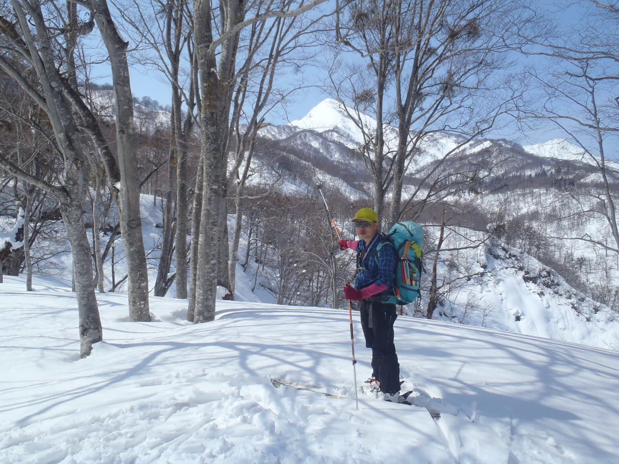 澄川右岸台地より悪水沢と不動山