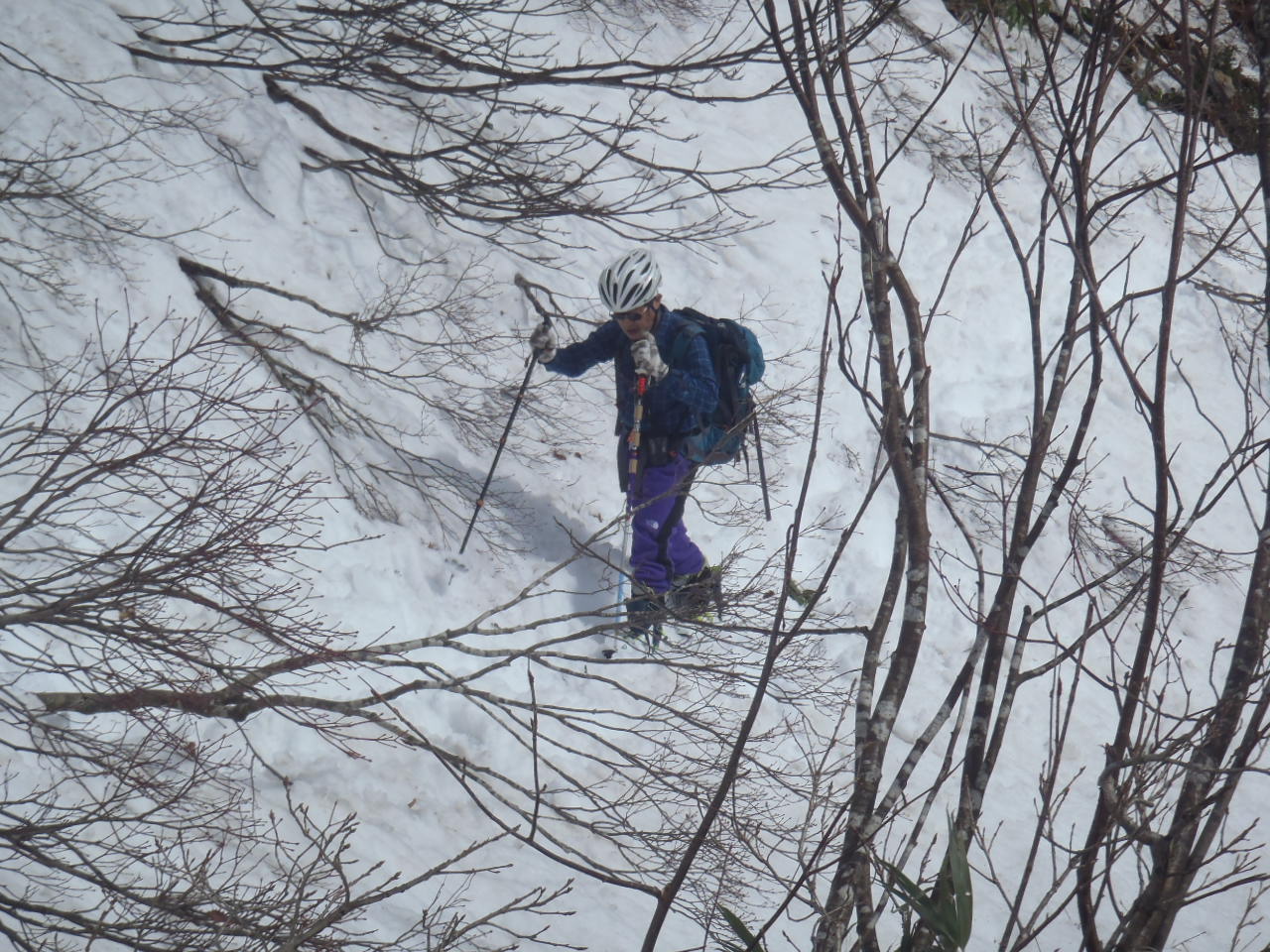 昼闇山からの下降路