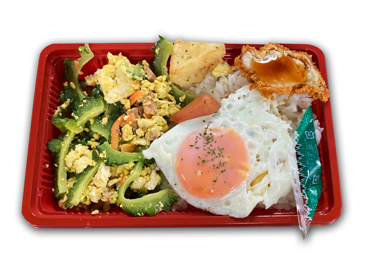 ゴーヤー弁当　中430円(税込)※大サイズも有ります。