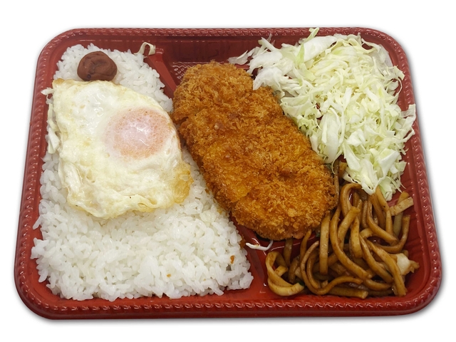 トンカツ弁当(ソース付)　380円(税込) ［丸江弁当〜まるえ〜］