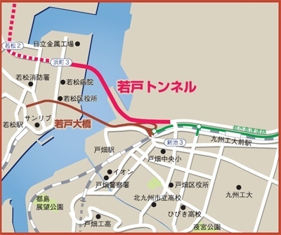 近隣図（SALON所在地　戸畑区新池３丁目11-9-1F）　画像クリックで拡大します。