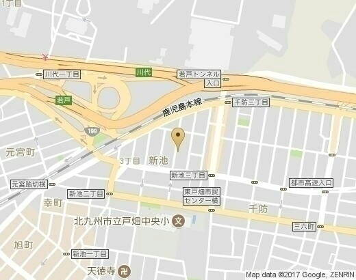 Googleマップ。　ナビ開始 をクリックで　ルート案内画面　に　つながります。　