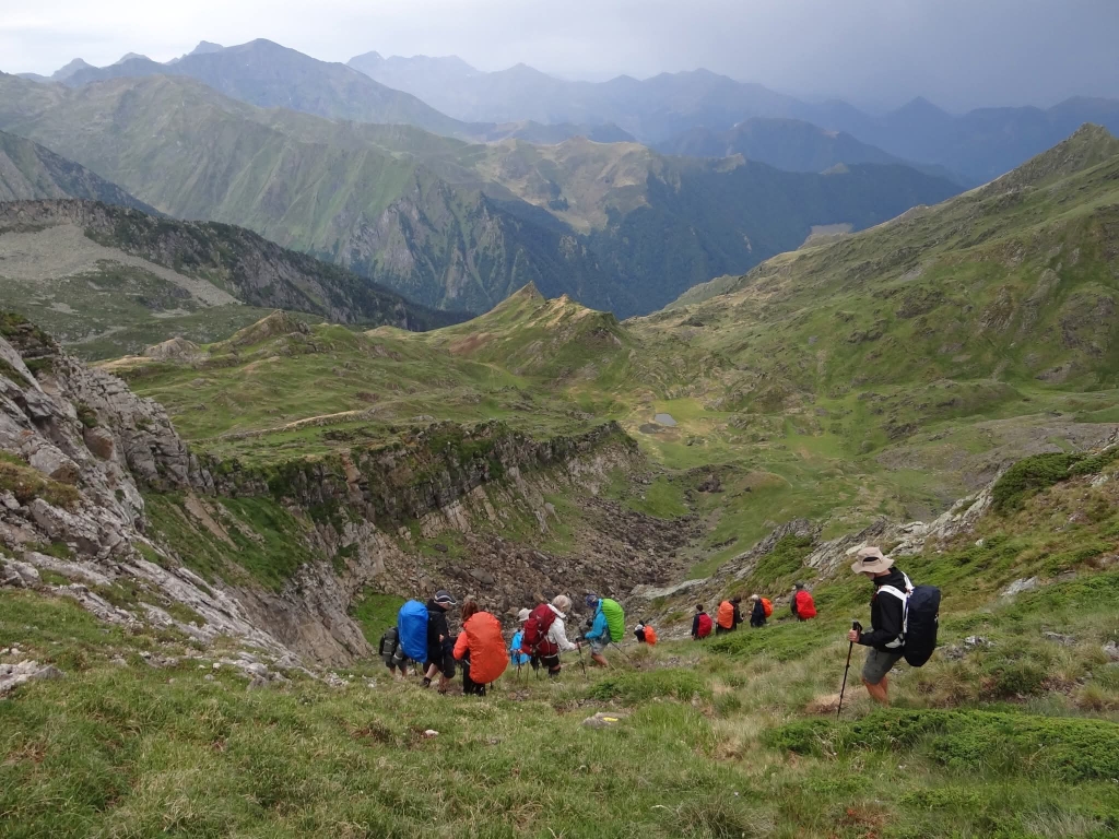 Descente vers la cabane d'Espuge