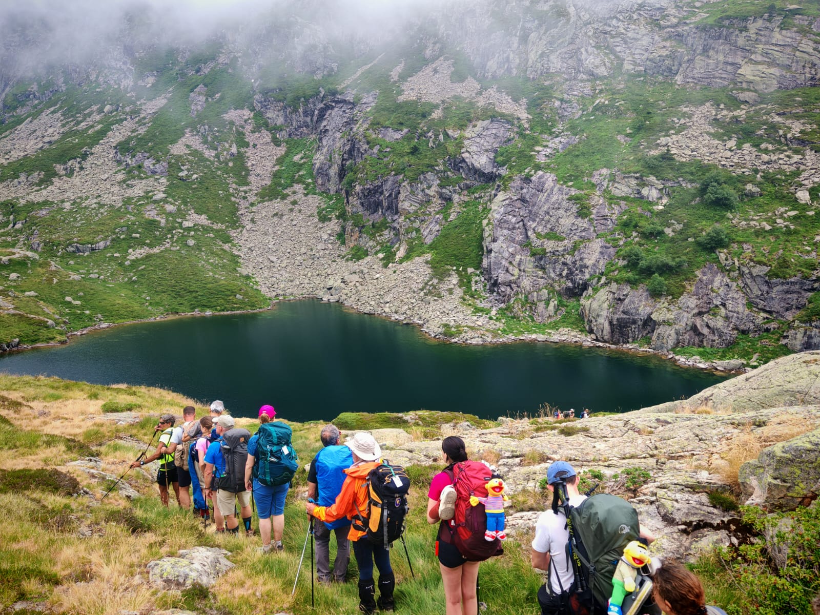 Descente vers les étang de Milouga