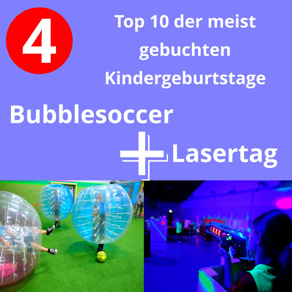 Bester Geburtstag mit Bubblesoccer + Lasertag