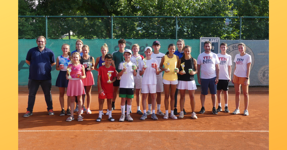 Werbung für den Tennissport