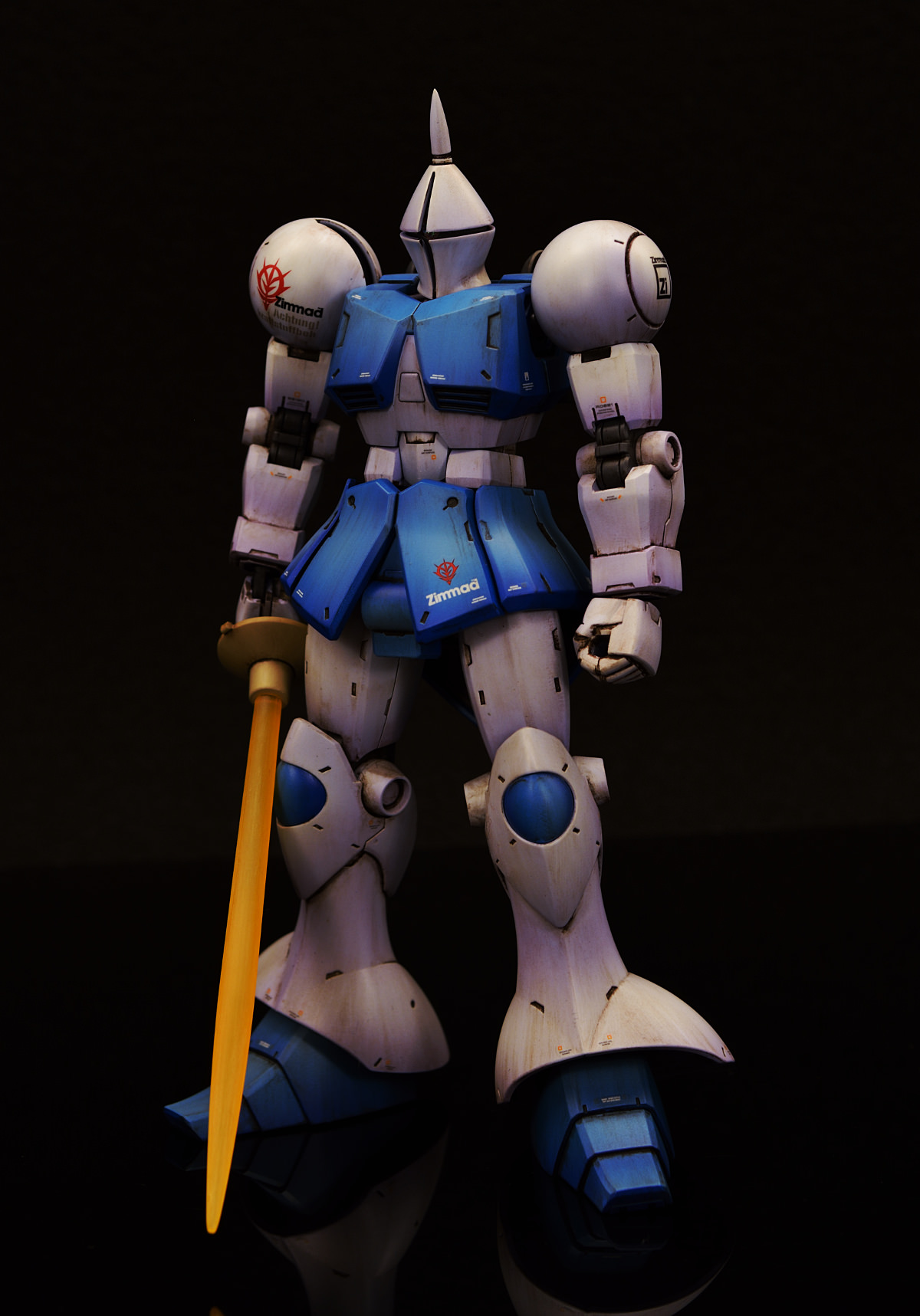 HG ケンプファー 完成品 ウェザリング ☆HGUC REVIVE ギャン